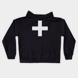 Greek cross (silver) Kids Hoodie